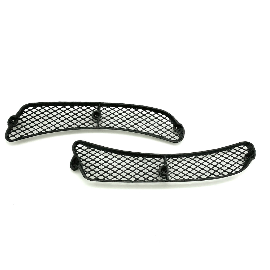 Replica coppia griglie scudo anteriore / Prese d'aria per Malaguti F12 nere - Garastore